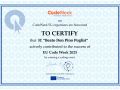 Certificato di partecipazione alla EU Code Week 2025