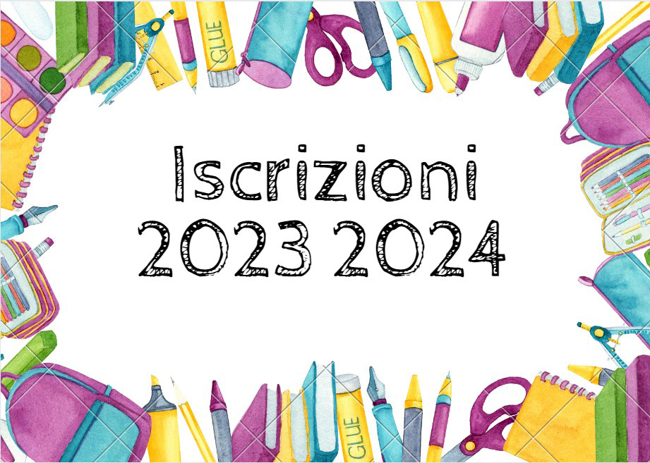 ISCRIZIONI 2023 2024