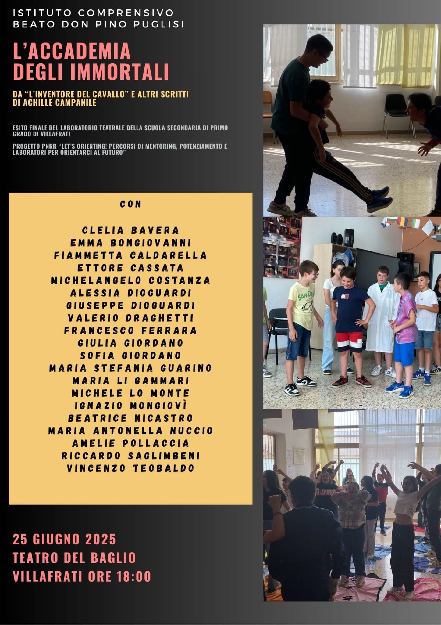 Locandina laccademia degli immortali