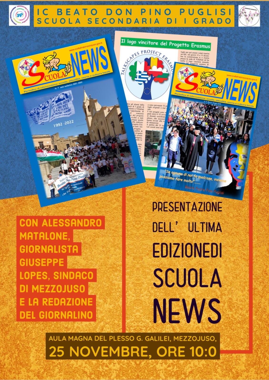 Locandina presentazione scuola news