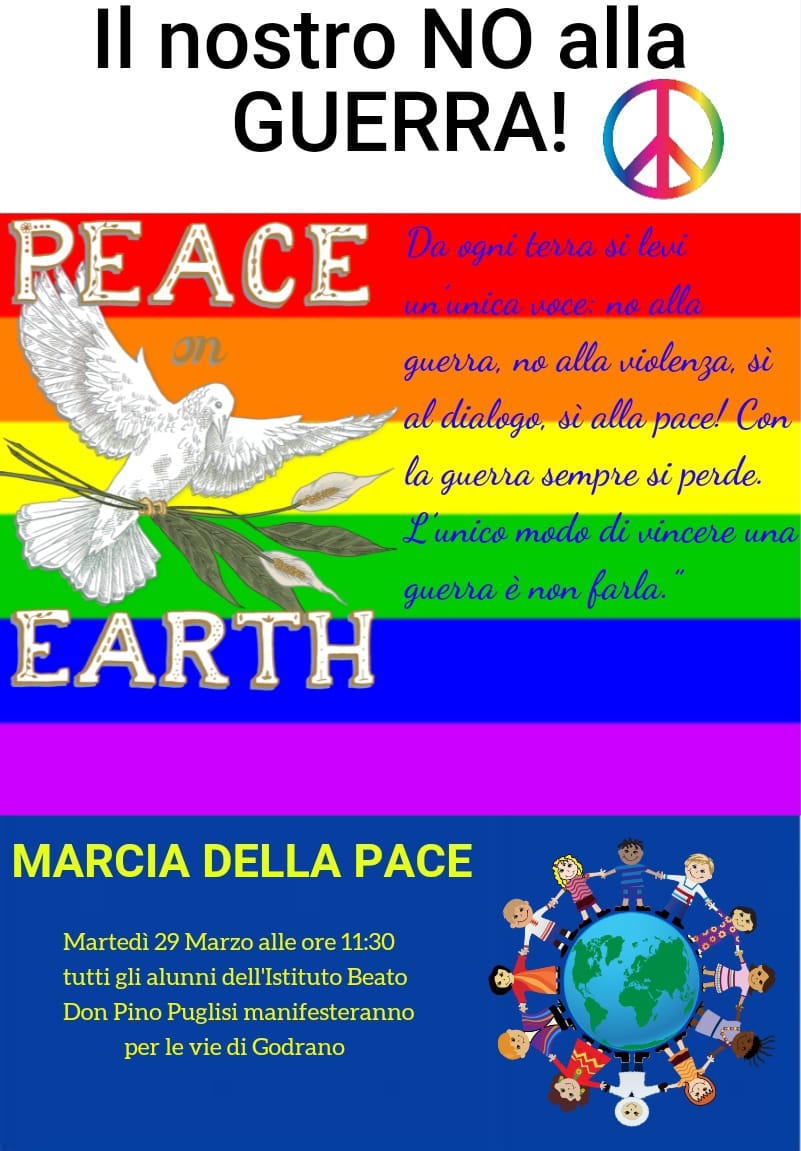 locandina marcia per pace Godrano
